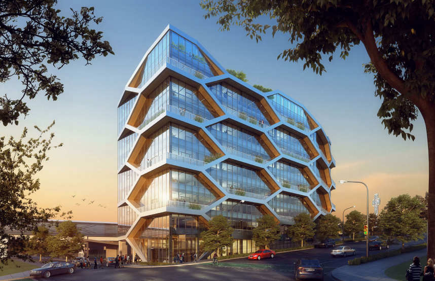 A development permit has been granted for this 10-storey building, which would partially obstruct views of the iconic East Van Cross.