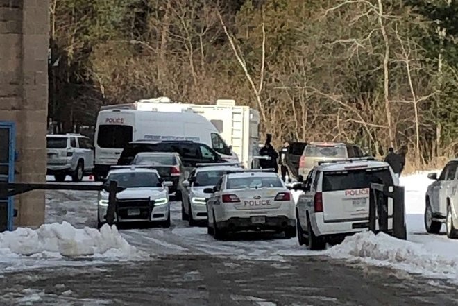 Police are on scene of a suspicious death in Pickering on Jan. 25, 2019.