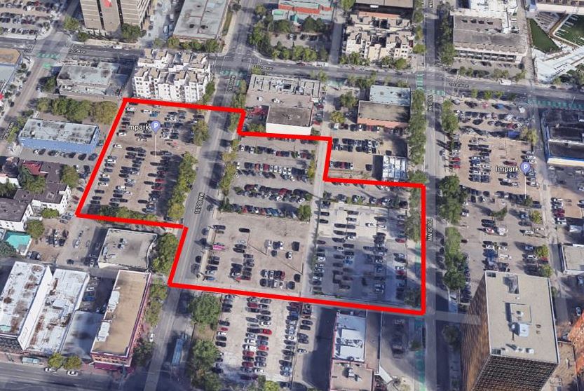 The City of Edmonton wants to create a downtown park where several gravel parking lots now sit along both sides of 107 Street, between Jasper Avenue and 102 Avenue.
