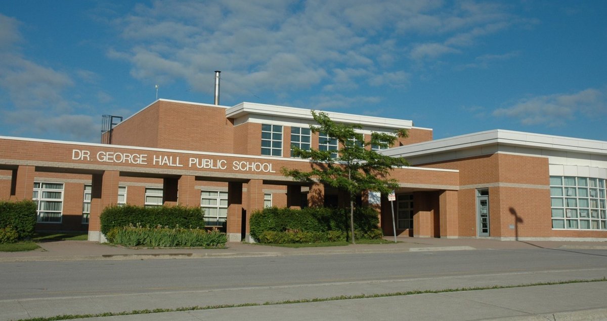 OPP are investigating a rash of vandalism at Dr. George Hall Public School in Little Britain.