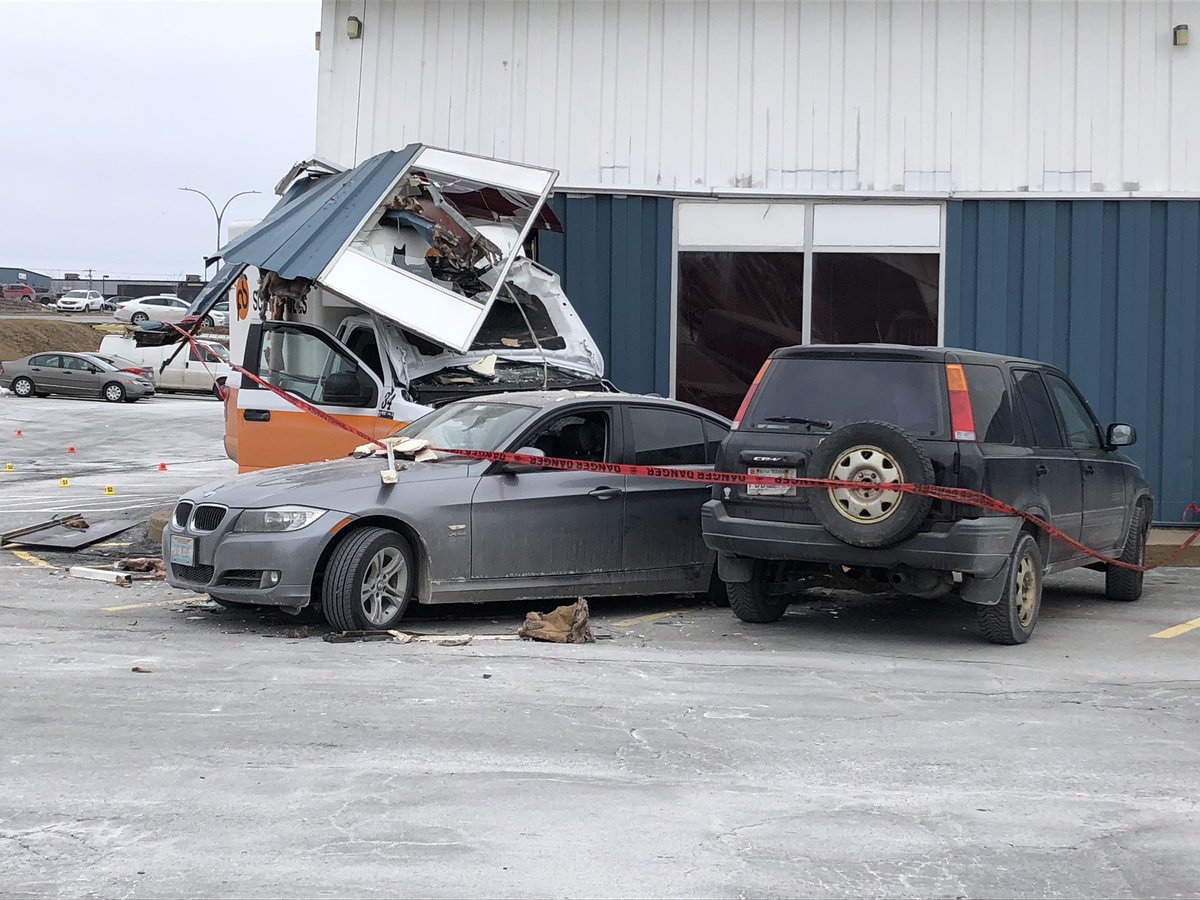 Police are investigating a motor vehicle crash in which a truck hit a building in Dartmouth on Friday.