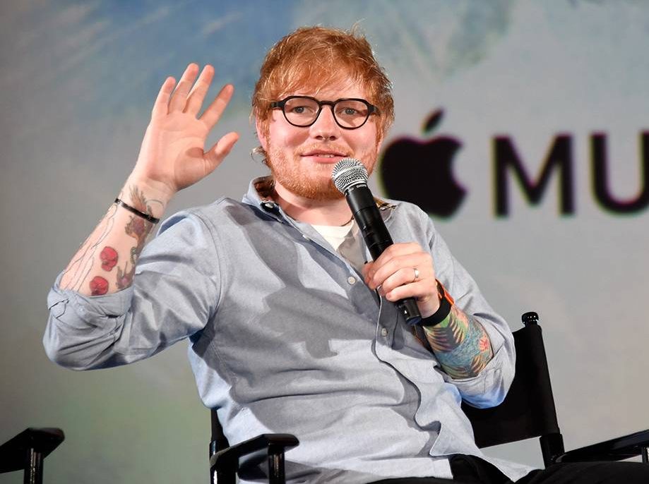 Ed Sheeran speaks at Apple Music Presents 'Songwriter' in Los Angeles at ArcLight Cinemas Cinerama Dome on Aug. 27, 2018 in Hollywood, Calif.  