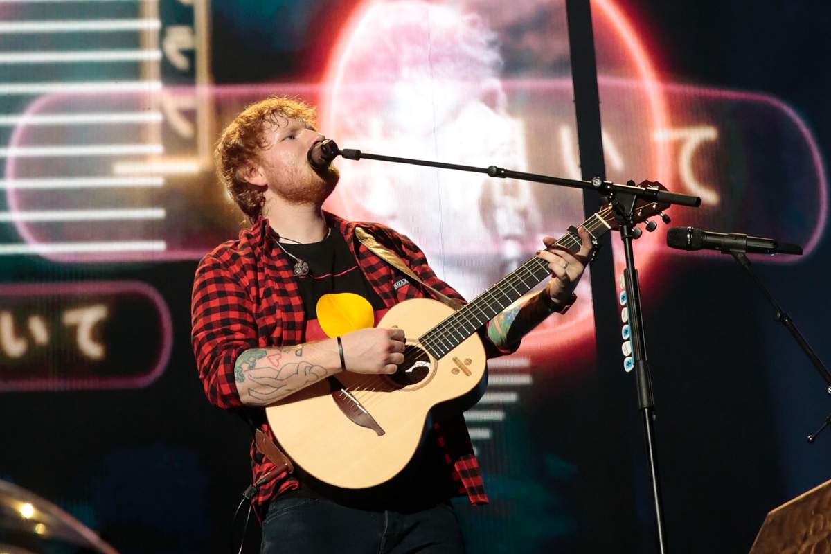 Ed Sheeran performs at Etihad Stadium on March 9, 2018 in Melbourne, Australia.