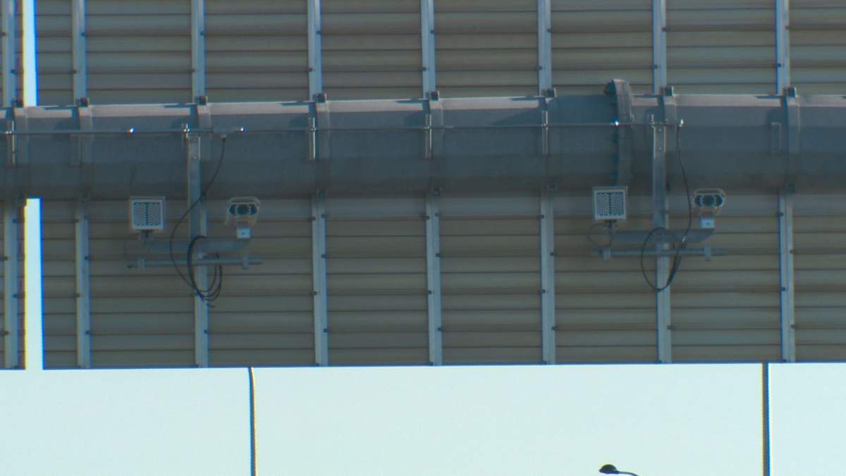The cameras have been installed on Airport Road.