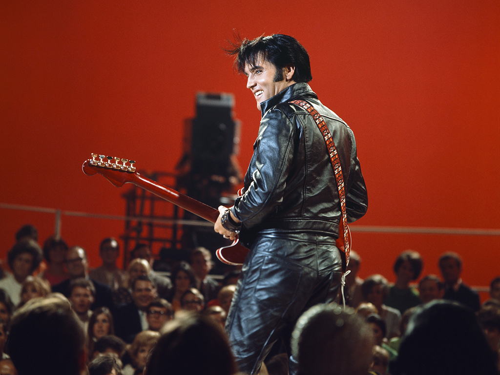 Elvis Presley during his ''68 Comeback Special' on NBC.