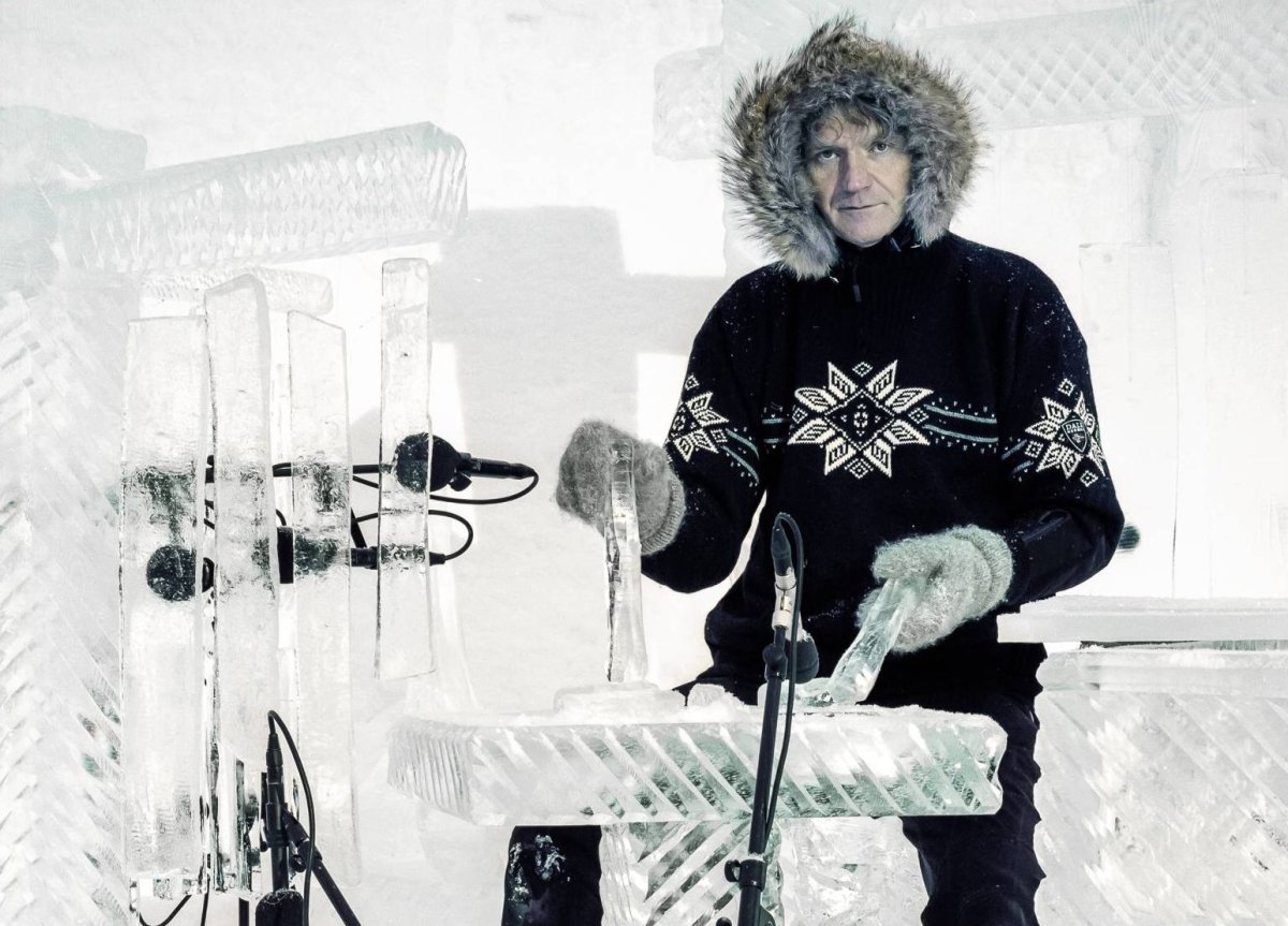 Ice musician Terje Isungset.
