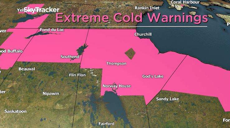 Extreme Cold Warnings January 16, 2019.