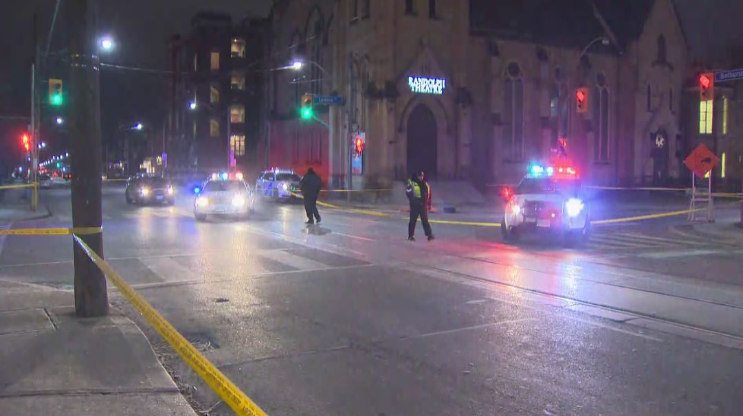 The collision on Bathurst Street happened at around 9:20 p.m. 