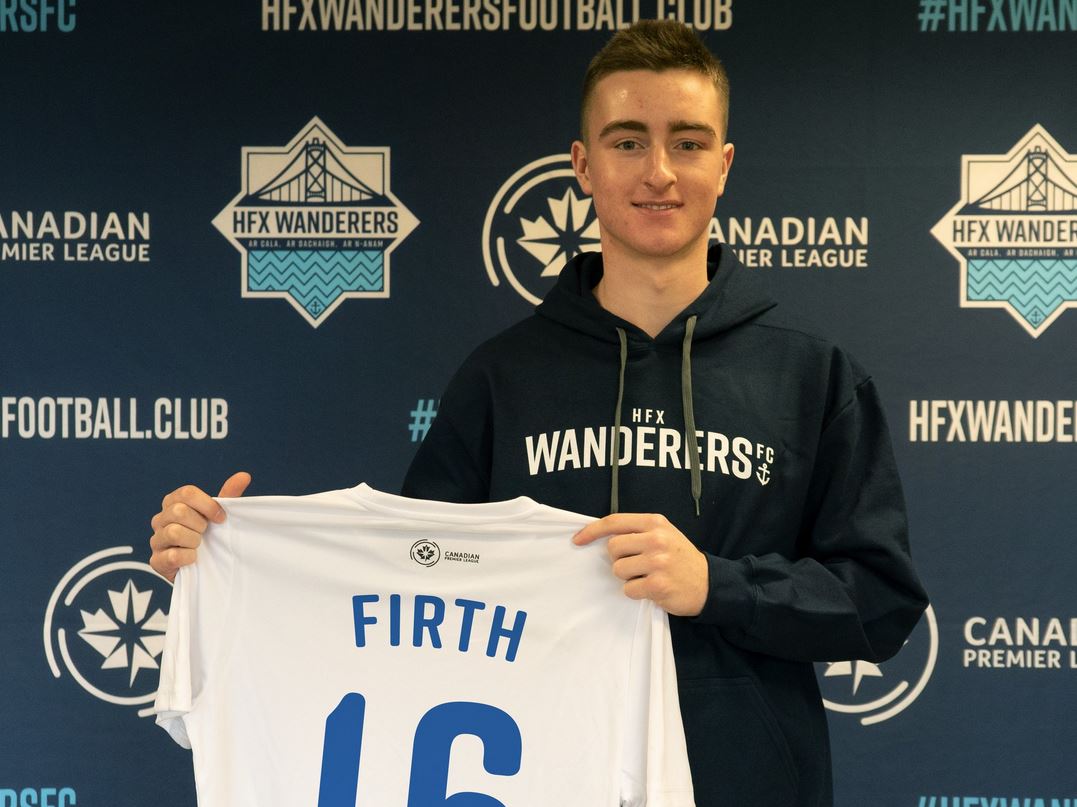 Scott Firth, 17, of Halifax, was announced as the ninth signing of the HFX Wanderers on Wednesday. 