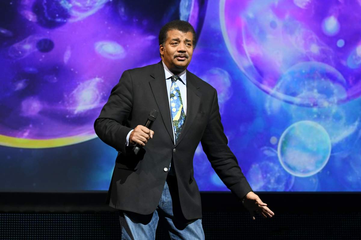 American Astrophysicist Neil deGrasse Tyson speaks onstage during the Onward18 Conference - Day 1 on Oct. 23, 2018 in New York City.