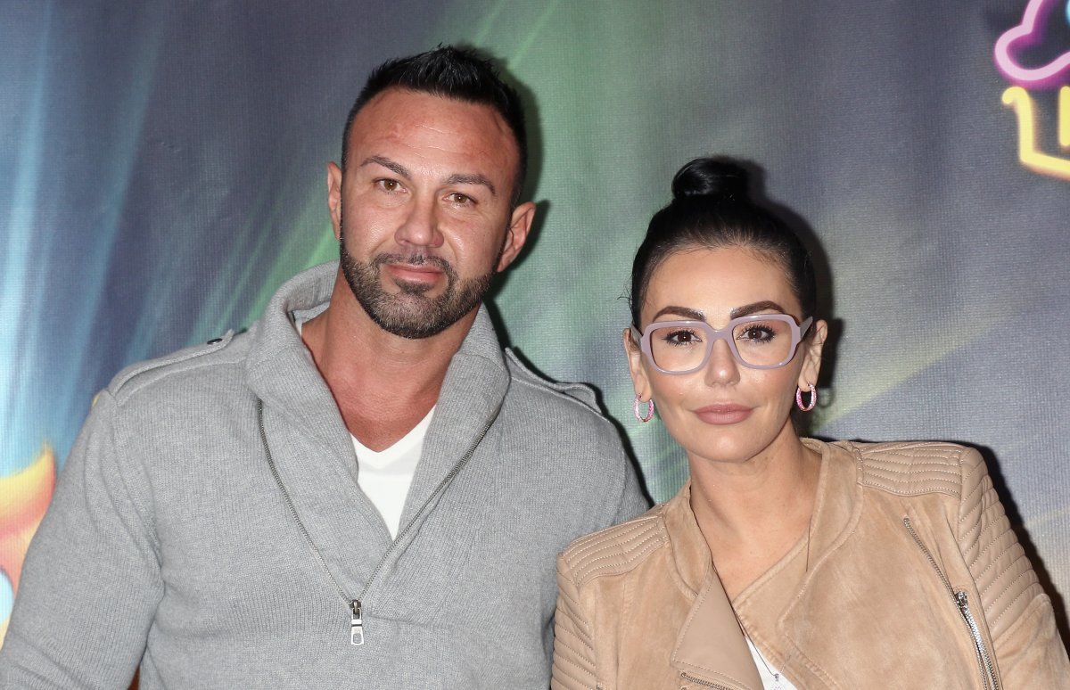 Roger Mathews and Jenni (JWoww) Farley attend the Dreamworks Trolls The Experience opening at Trolls The Experience on Nov. 14, 2018 in New York City.