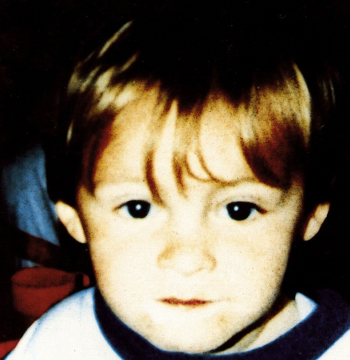 An undated photo of two-year-old James Bulger, tortured and killed by Jon Venables and Robert Thompson in Bootle, England, in 1993.