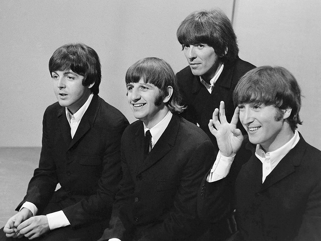 Left to right: Paul McCartney, Ringo Starr, George Harrison and John Lennon. 