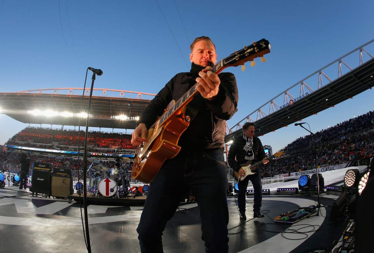 Bryan Adams at Exhibition Stadium on Jan. 1, 2017, in Toronto.