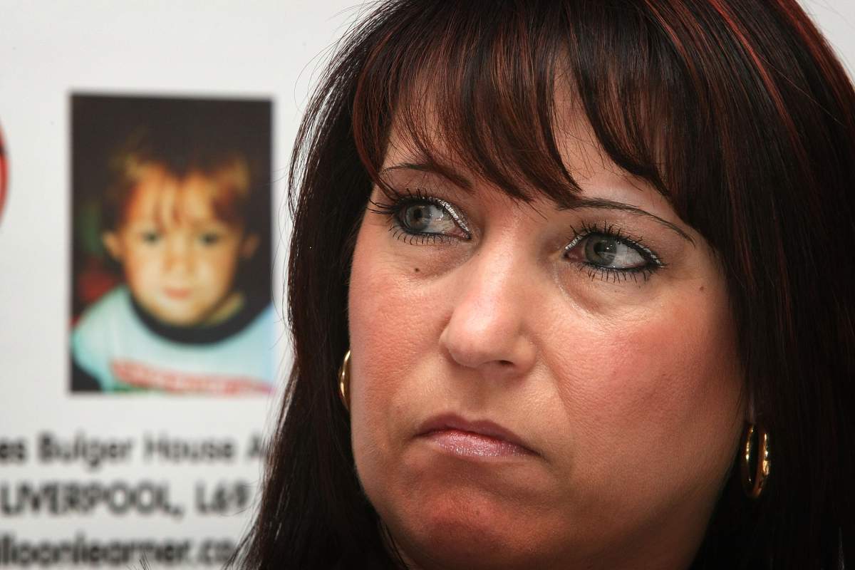 Denise Fergus, the mother of murdered two-year-old James Bulger, attends a press conference to launch an appeal to raise funds for bullied children on March 14, 2008, in Liverpool, England.