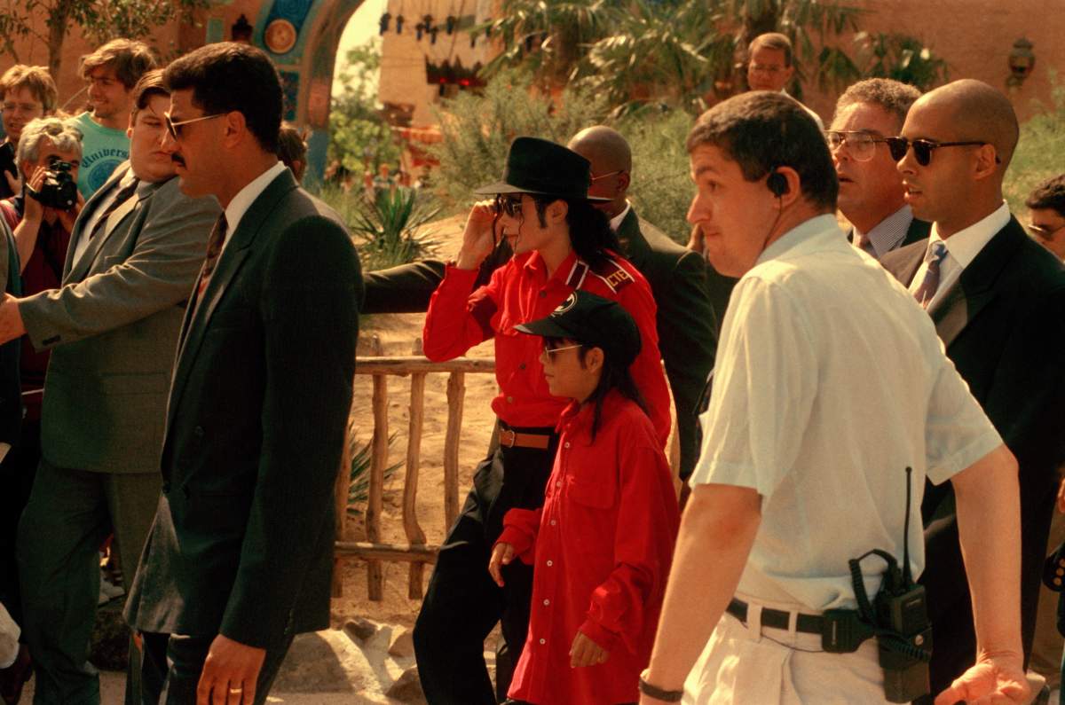 Michael Jackson with Jordan Chandler at Disneyland Paris on July 27, 1993, in Paris, France.