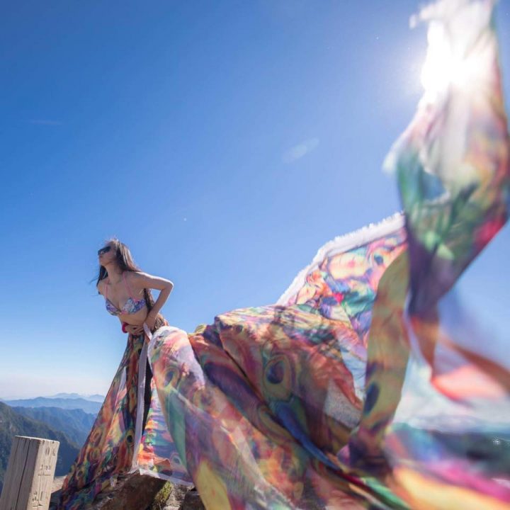 Gigi Wu poses for a photo in this image posted on June 4, 2018.