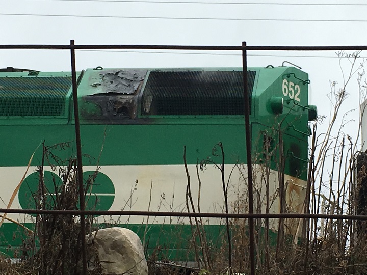 GO train engine catches fire in Toronto’s Distillery District - image