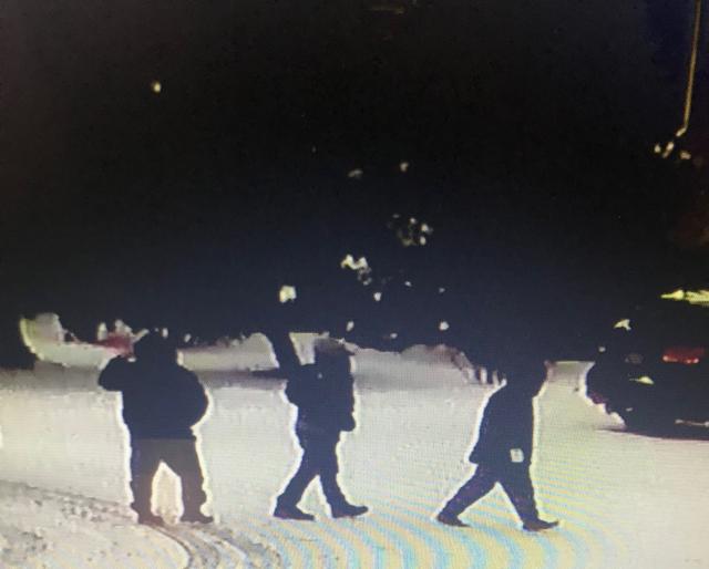 Officers are seeking to identify three suspects in connection with an assault investigation in Barrie. 