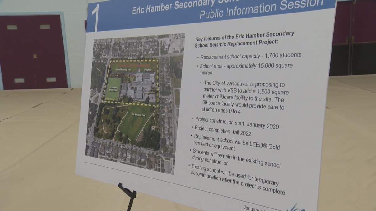 An information board posted at Friday\’s event.