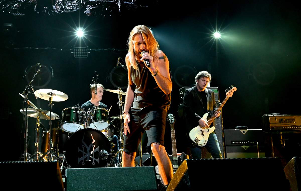 Taylor Hawkins performs with Soundgarden at the ‘I Am The Highway’ tribute at The Forum on Jan. 16, 2019 in Inglewood, Calif.
