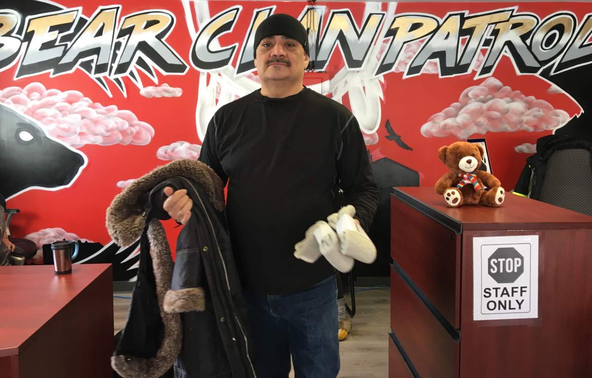 James Favel, Executive Director of Bear Clan Patrol Inc., says they've helped more than 500 people in six days with clothing and food donations.