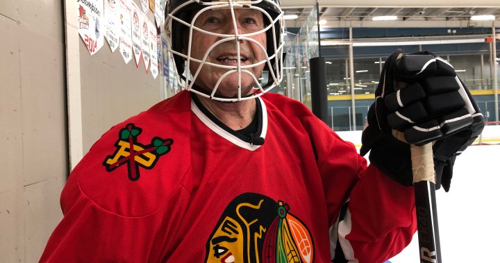 Former hockey pro still hitting the ice at 77, playing with teammates half his age