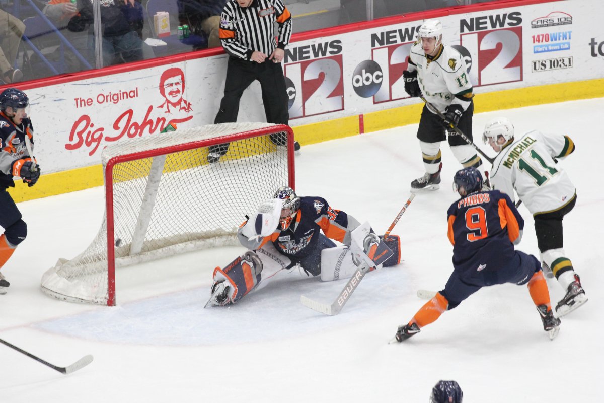 OHL: Knights win eighth-straight game, rout Firebirds 