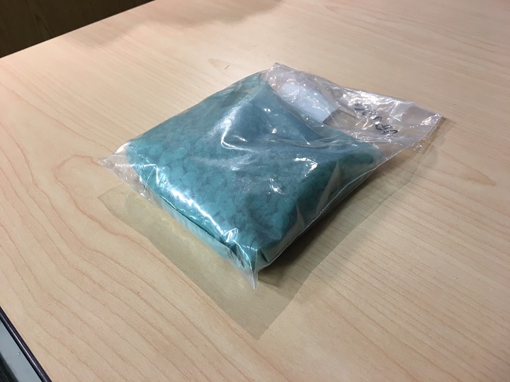 A sample of the drugs that were seized when police dismantled a suspected fentanyl lab in Calgary.
