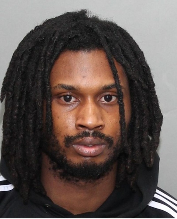 John Okoro, 23, is wanted in connection with a shooting in Toronto's east-end last weekend.