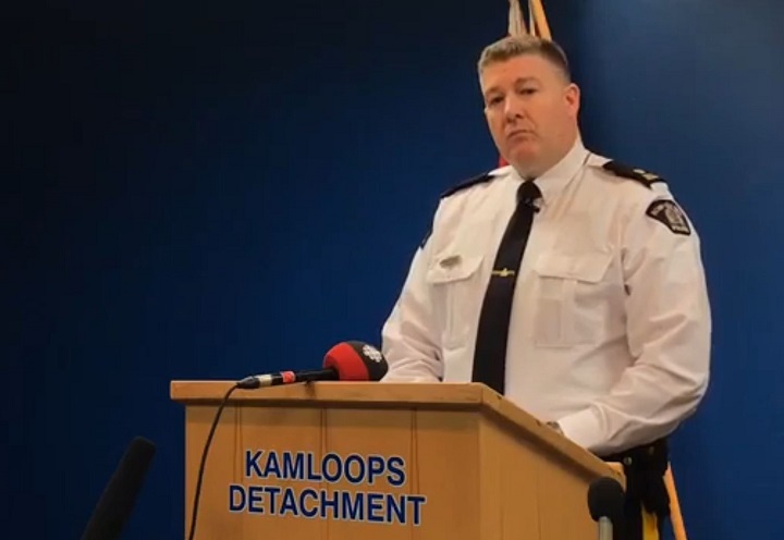 Kamloops RCMP Insp. Steve MacLeod during Thursday’s press conference.