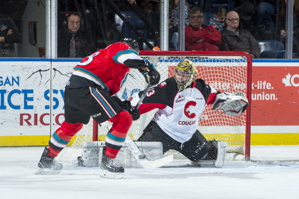 The Kelowna Rockets lost to the Prince George Cougards in a shootout on Friday night. 