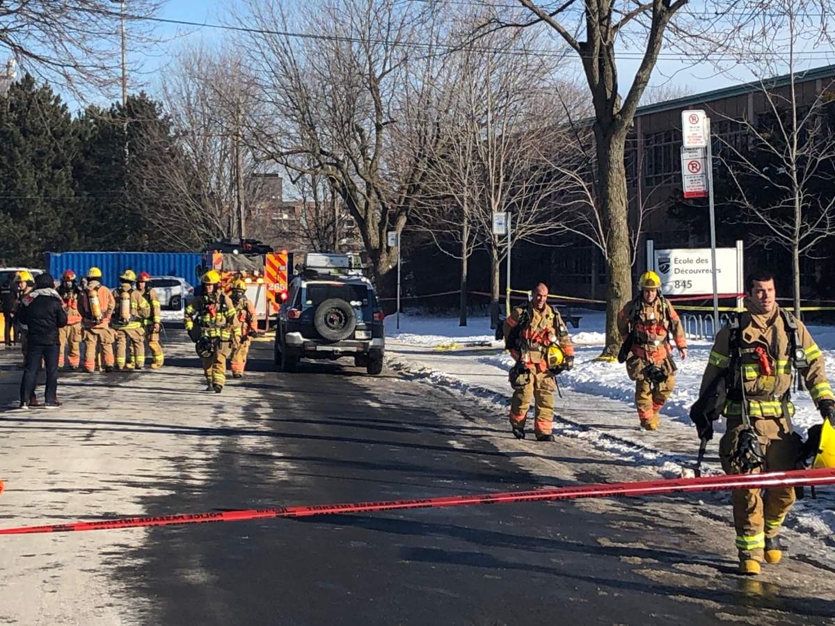 Montreal firefighters respond after multiple children suddenly fell ill at an elementary school in LaSalle.