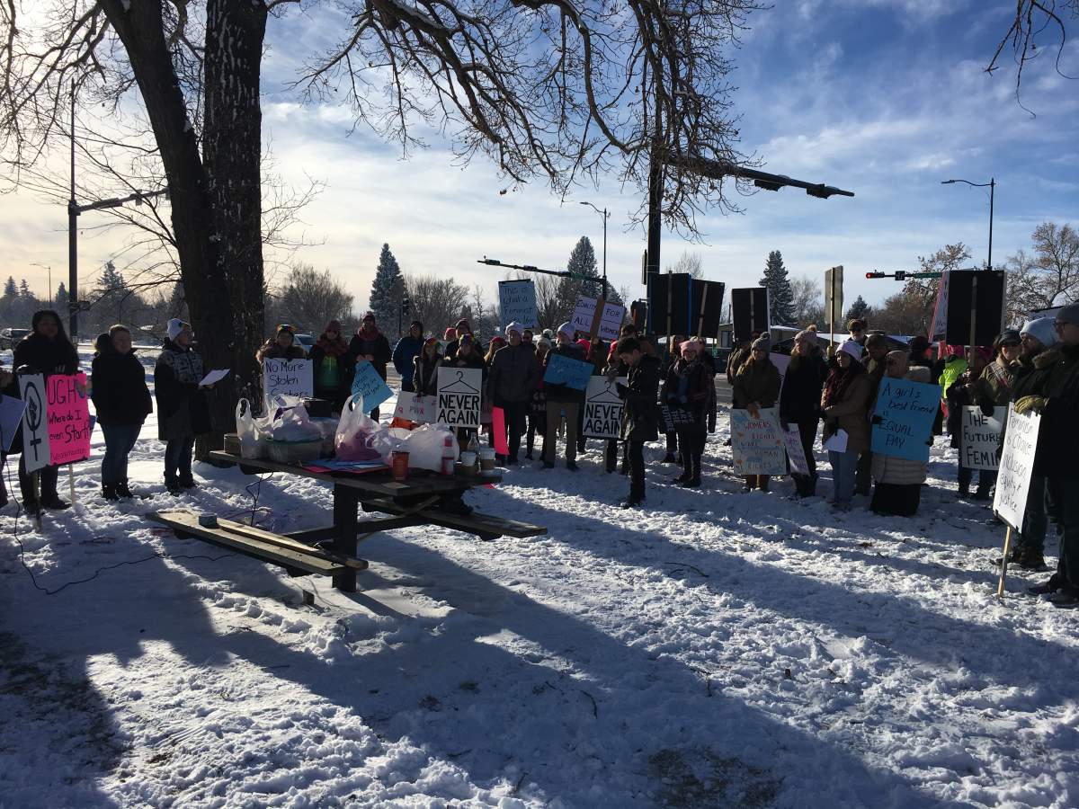 Marchers take to Lethbridge streets to demand action on equality, gender issues - image