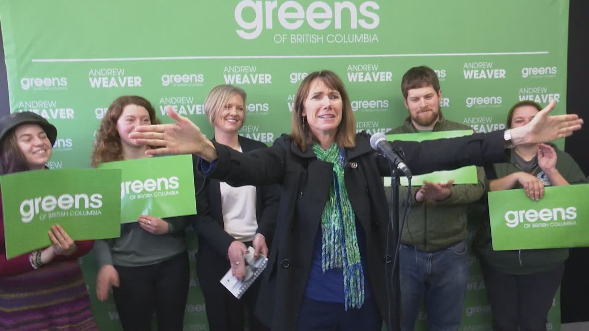 Michelle Ney launches her campaign in Nanaimo on Sunday. 