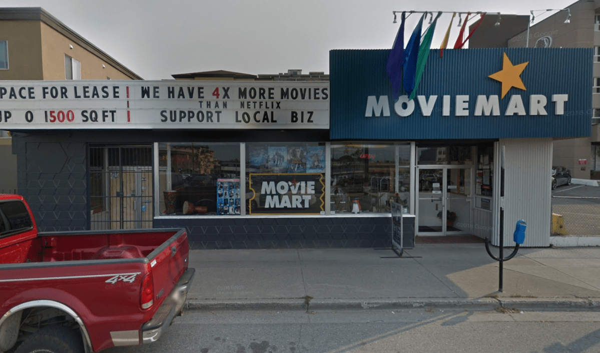 This Kamloops video store has been robbed twice in one week, according to the RCMP.  