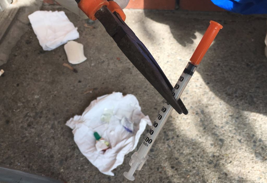 Volunteers scour the streets of Halifax daily picking up needles and other drug paraphernalia to help prevent the spread of diseases.