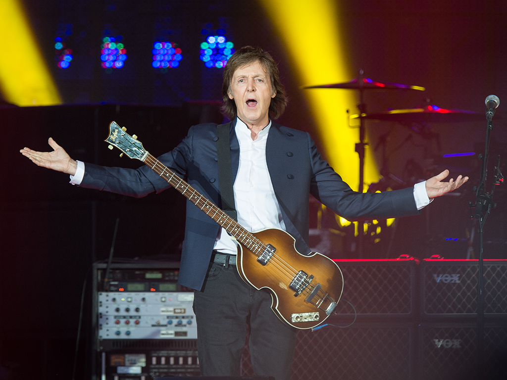 Paul McCartney performs at Stade de France on June 11, 2015 in Paris, France. 