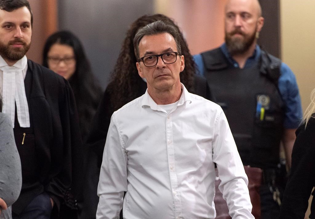 Michel Cadotte, accused of murder in the 2017 death of his ailing wife in what has been described as a mercy killing, is seen at the courthouse in Montreal on Monday, January 7, 2019.