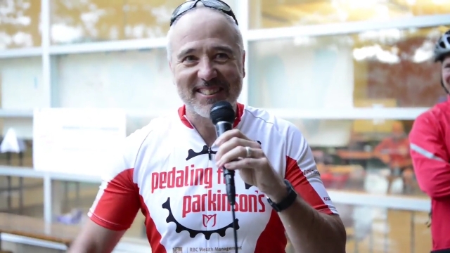 Jim Redmond, is a high school teacher and volleyball coach. He was diagnosed with Parkinson's three years ago. 