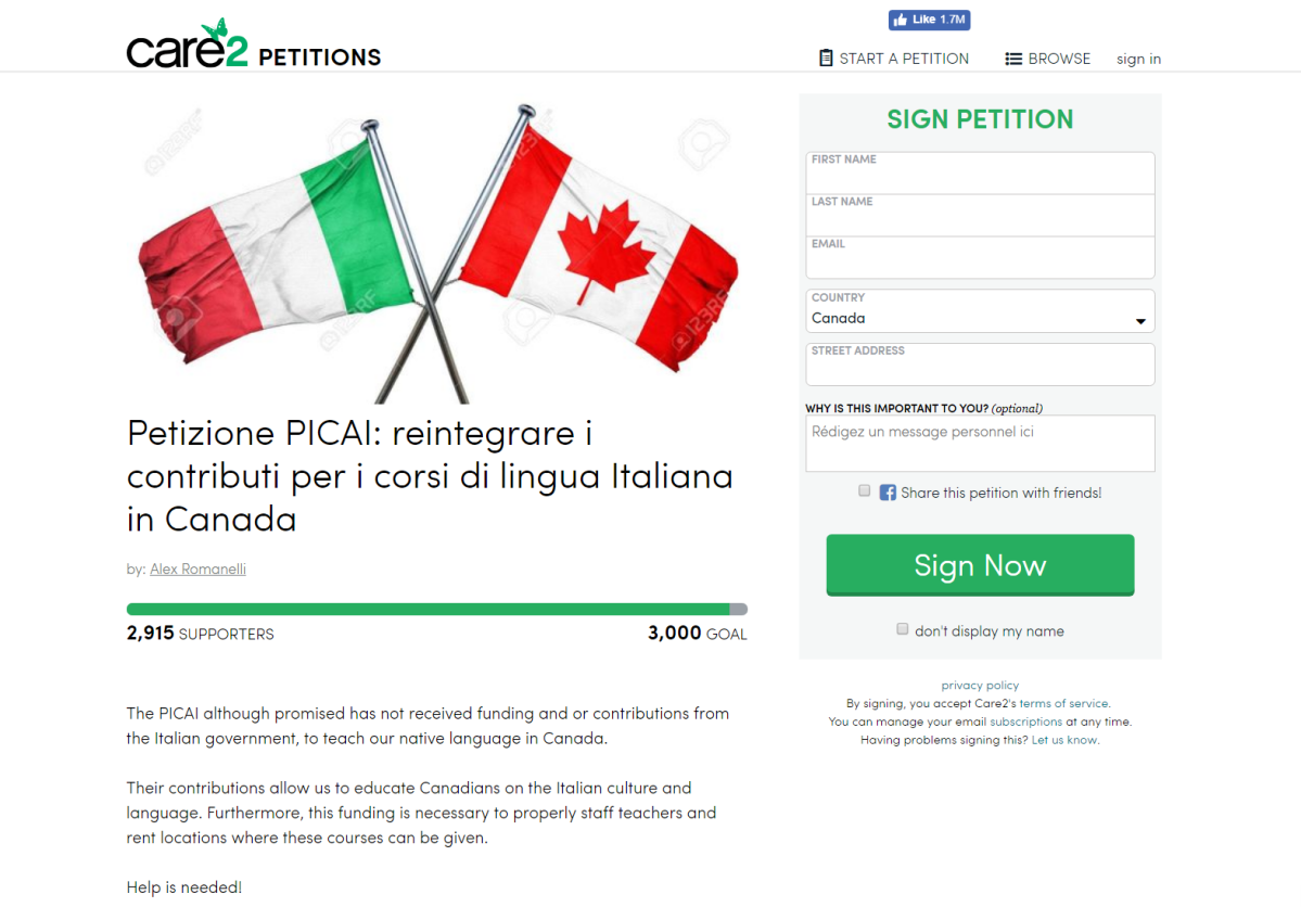 Petition to save PICAI.