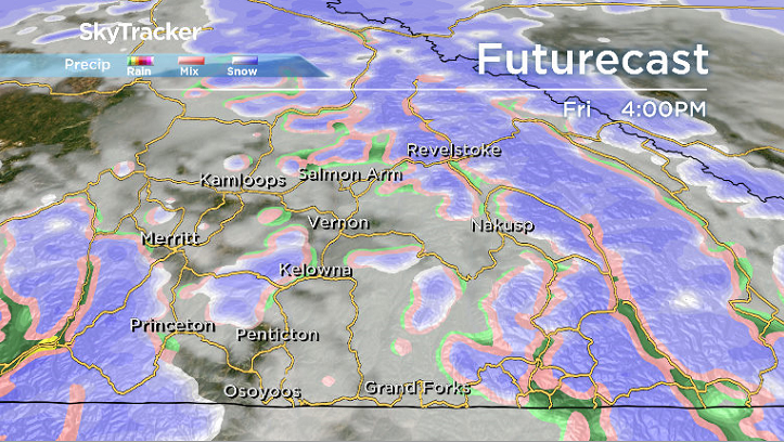 Pockets of rain and snow are possible at times during the first day of February on Friday.