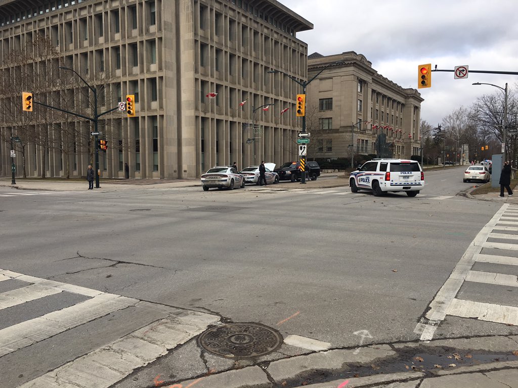 London police have shutdown Wellington Rd. between Queens Ave. and Dufferin St. for an undetermined time.