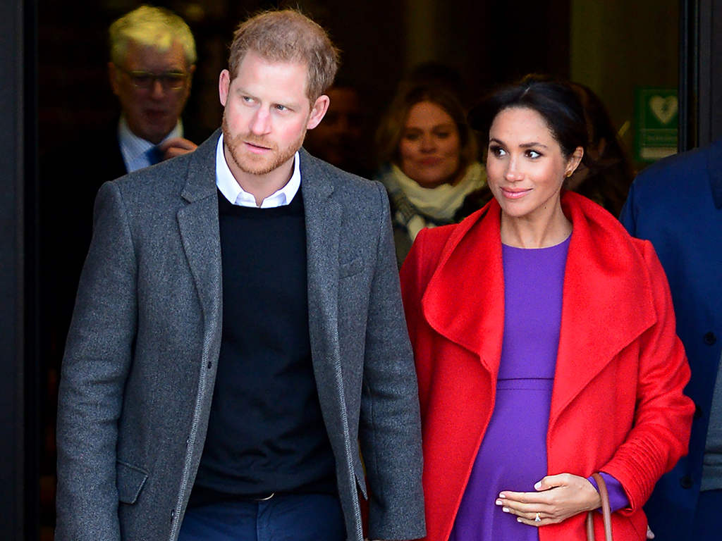 Prince Harry, Duke of Sussex and Meghan Markle, Duchess of Sussex, meet members of the public during a visit of Birkenhead at Hamilton Square on Jan. 14, 2019 in Birkenhead, U.K.