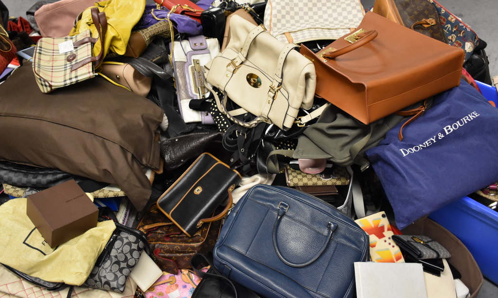 FILE. Purses recovered by police in Richmond at an undisclosed date.