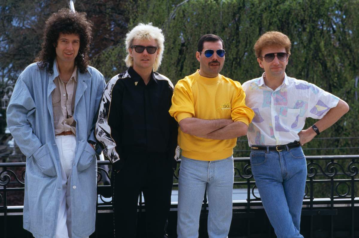 Queen at the Montreux Rock Festival in Switzerland, May 1986.