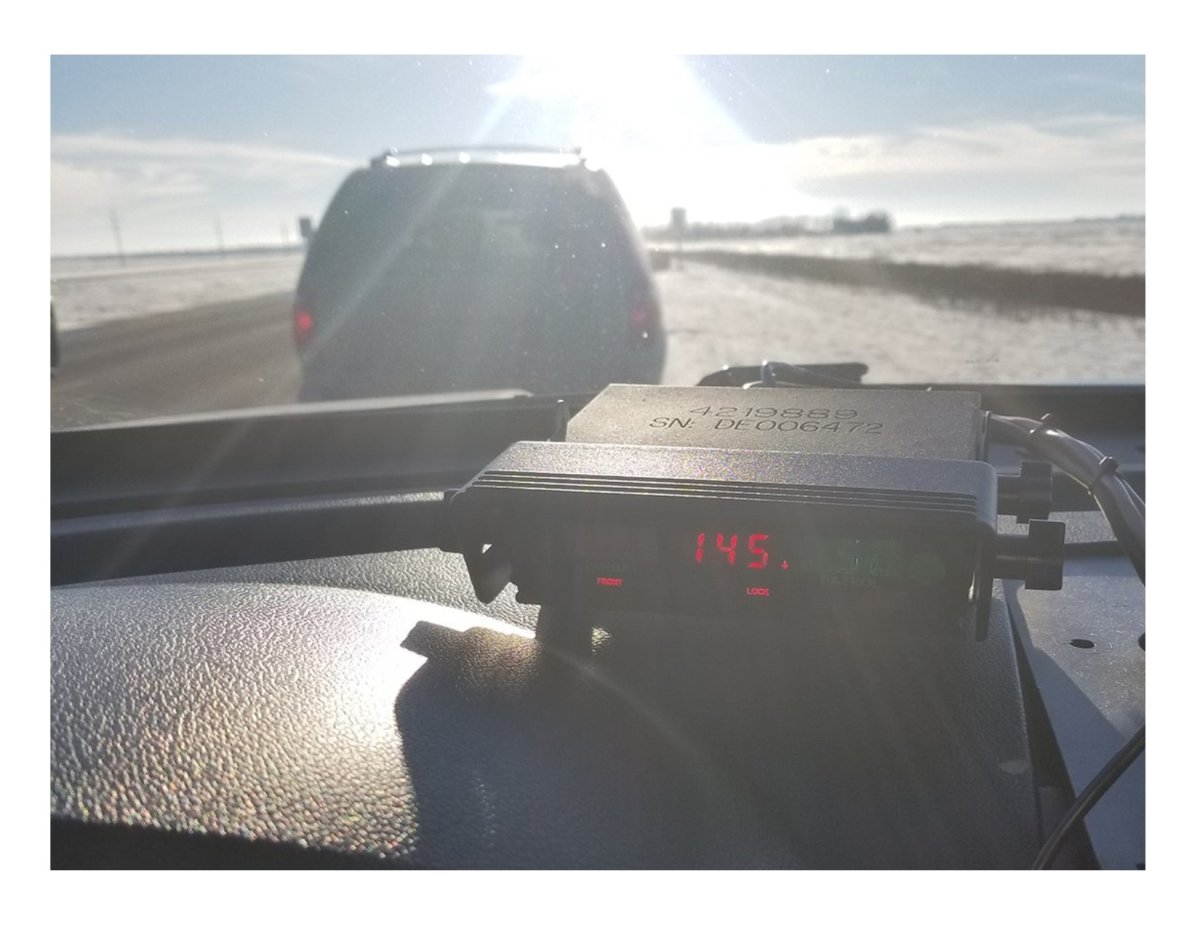 Manitoba RCMP said the driver blamed the song on the radio for his excessive speed. 