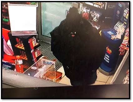 This security image was released by OPP after a man allegedly tried to rob a Quinte West gas station on Sunday.