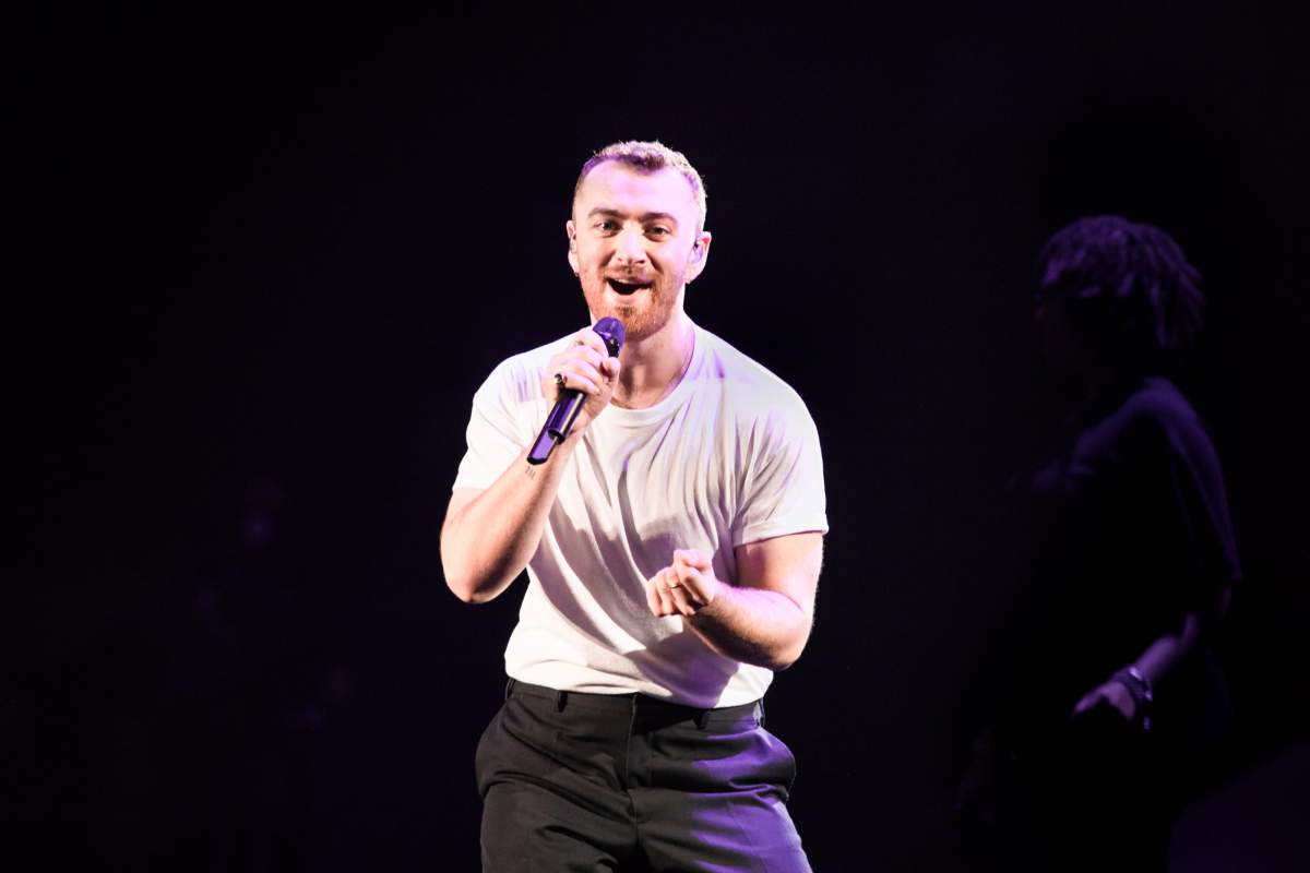 Sam Smith performs onstage during his The Thrill of It All world tour at the Mercedes-Benz Arena on Oct. 23, 2018, in Shanghai, China.
