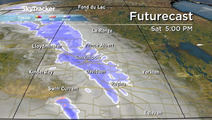 Snow is expected later in the day on Saturday.